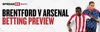 Spreadex Brentford v Arsenal betting preview main image